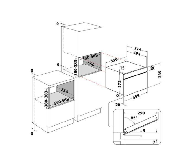 Kuchenka mikrofalowa Whirlpool AMW 731 IX Grill - 1426574 - zdjęcie 3